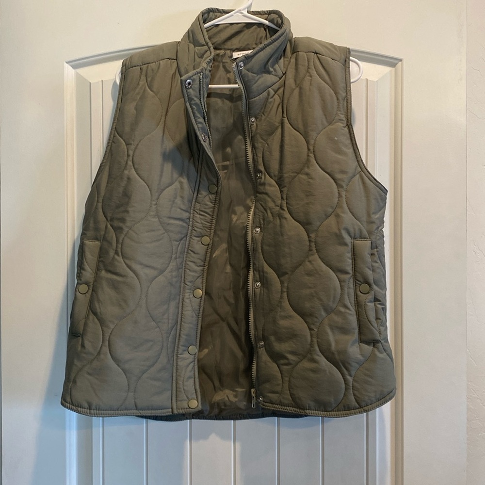 Olive vest.